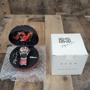 Michael Jordan #23 Watch w/ Original Box Chicago Bulls 1997 Vintage Avon NOS